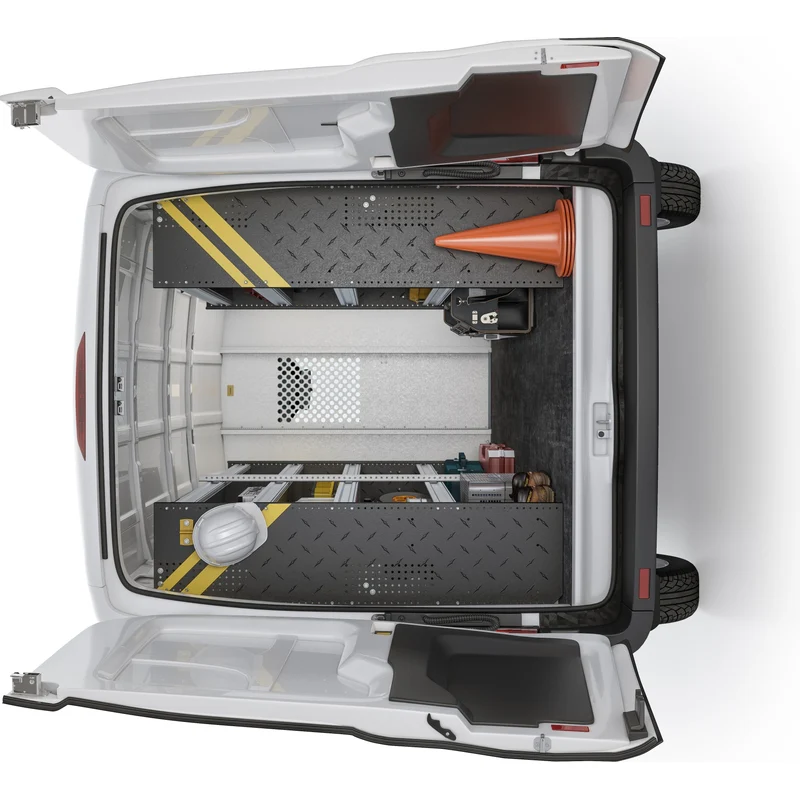 Ranger Design Contractor Van Shelving Package for Ford Transit Mid Roof 148" Wheelbase Model FTM-10 - Image 2