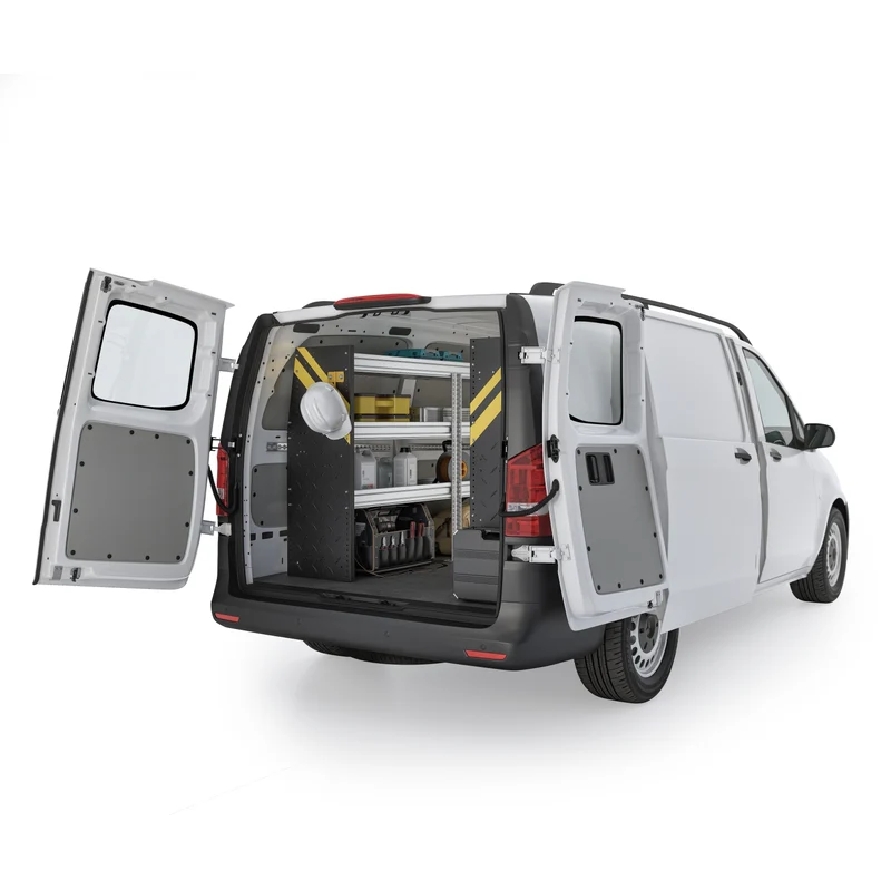 Ranger Design Contractor Van Shelving Package for Mercedes Metris All Wheelbase - Single Sliding Door Model MML-10 - Image 3