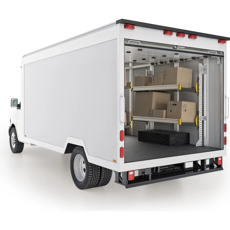 Ranger Design Delivery Van Shelving Package for 14' Box Truck-Enclosed Trailer Model BTL-19 - Image 4
