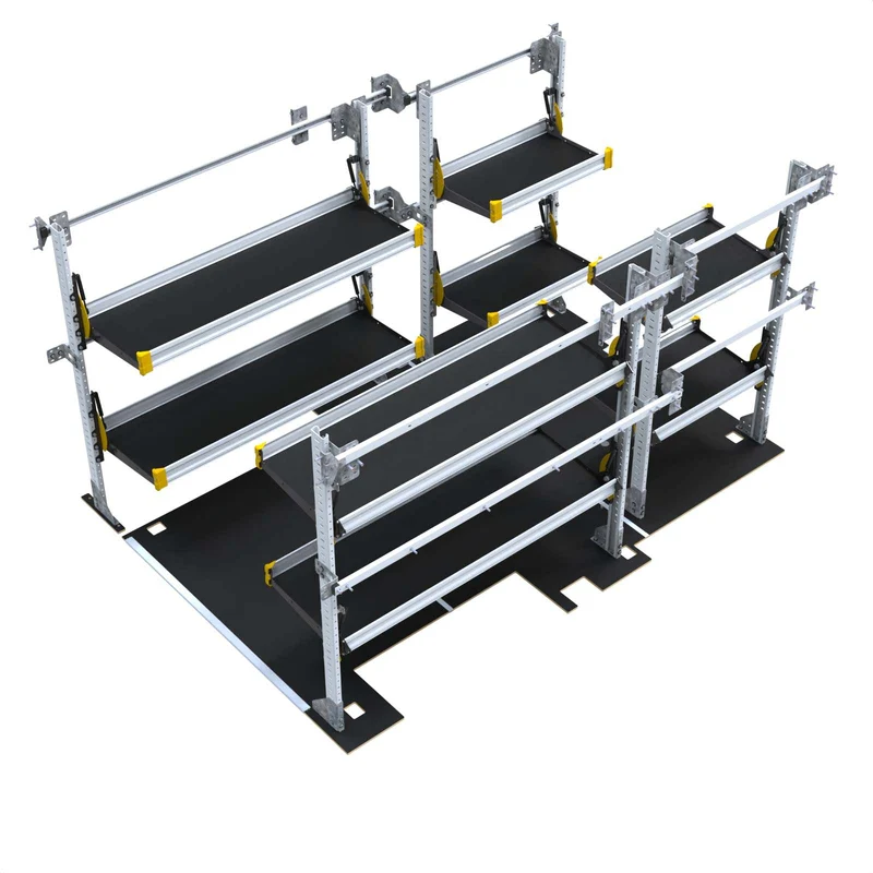 Ranger Design Delivery Van Shelving Package for Chevrolet BrightDrop 400 - Includes E-Floor & Mounting Tracks Model BZS-19