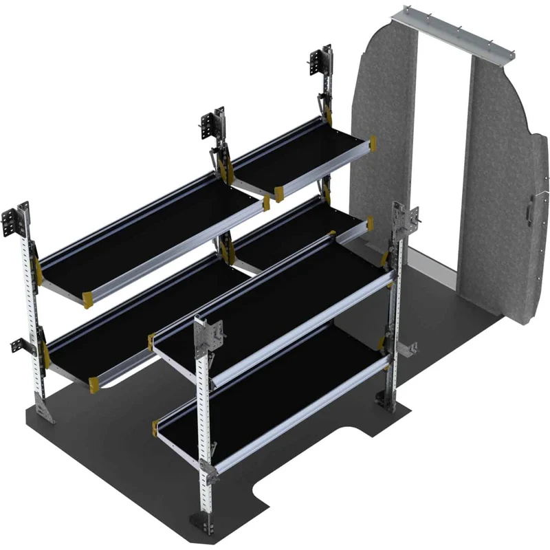Ranger Design Delivery Van Shelving Package for Mercedes Sprinter 144" Wheelbase Model DHS-19