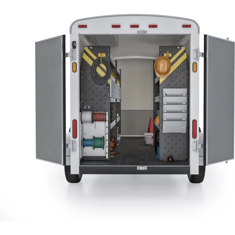 Ranger Design Electrician Van Shelving Package for 14' Box Truck - Enclosed Trailer Model BTL-11 - Image 2