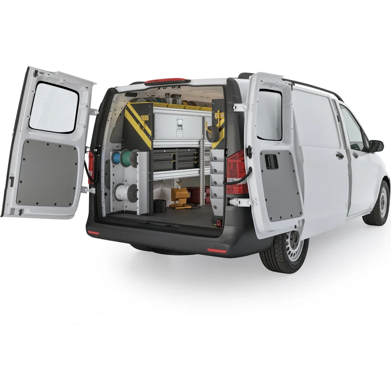 Ranger Design Electrician Van Shelving Package for Mercedes Metris All Wheelbase - Single Sliding Doors Model MML-11 - Image 3