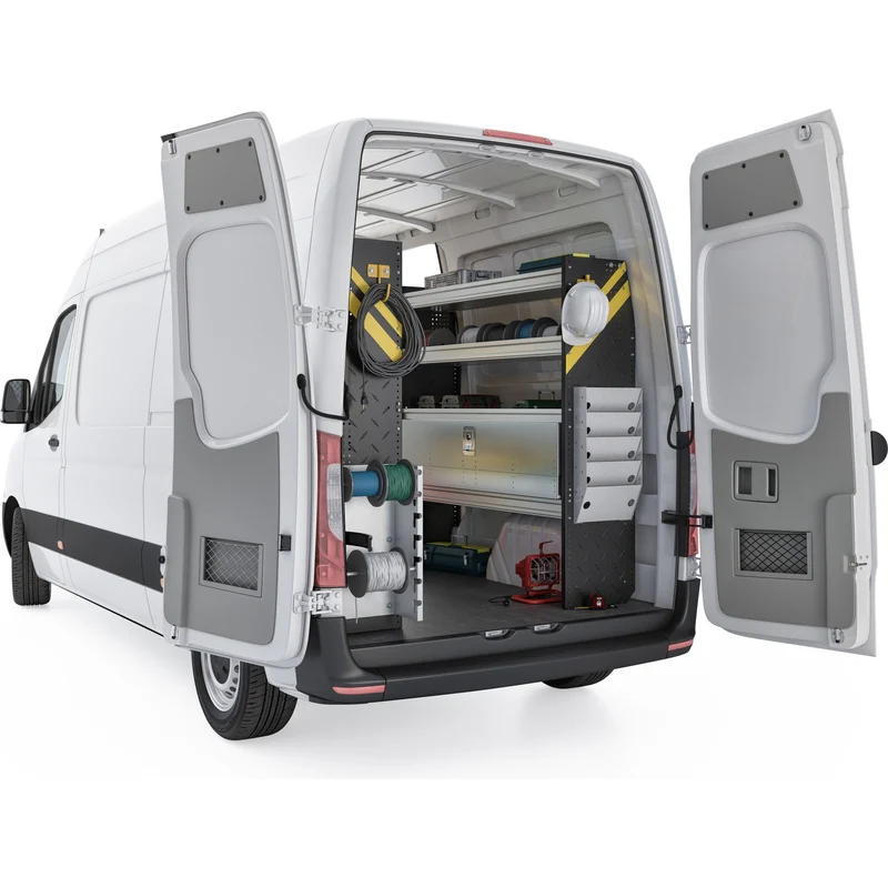 Ranger Design Electrician Van Shelving Package for Mercedes Sprinter 144" Wheelbase Model DHS-11 - Image 4
