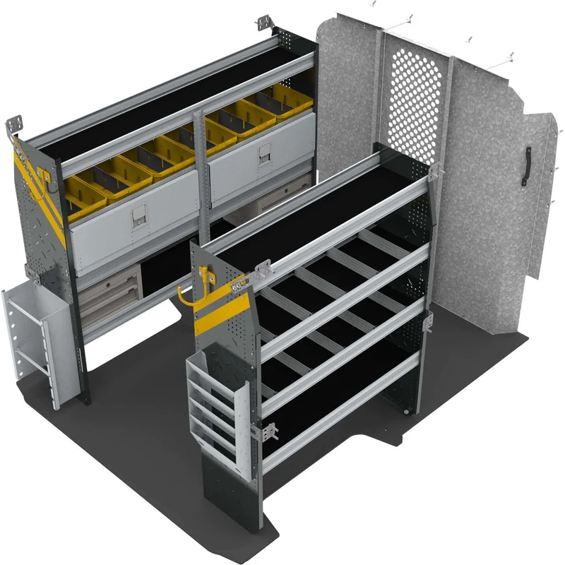 Ranger Design Electrician Van Shelving Package for RAM ProMaster - 118" and 136" Wheelbase Model RPS-11