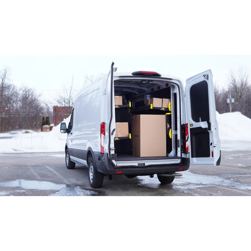 Ranger Design Fold-Away Cargo Van Foldable Shelving System - 2 Levels 65"H x 48"W Model F5-RA48-2 - Image 6
