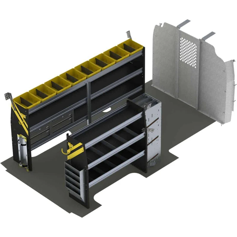 Ranger Design HVAC Van Shelving Package for Chevrolet Express 155" Wheelbase Model GSL-12