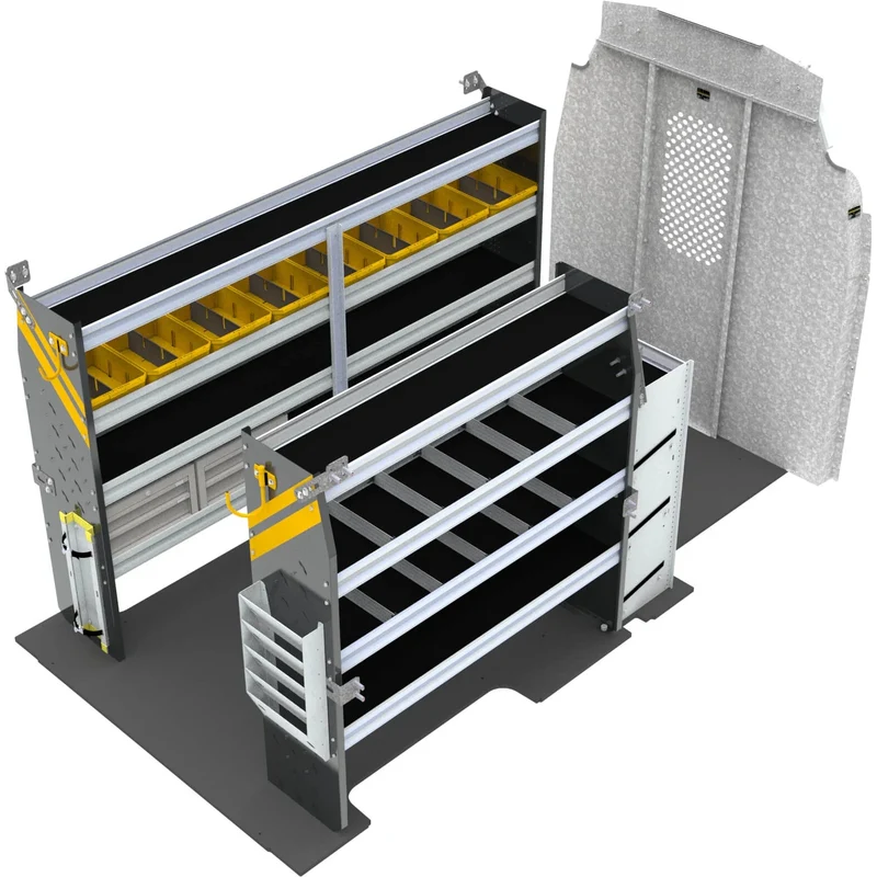 Ranger Design HVAC Van Shelving Package for Ford Transit High Roof 148" & 148" Wheelbase Model FTH-12