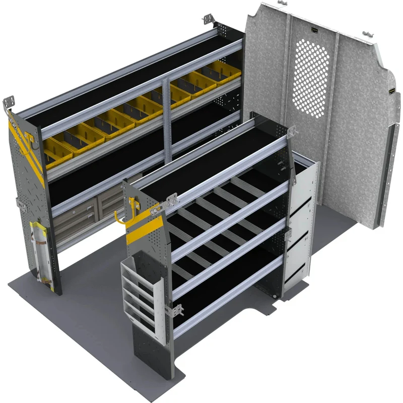 Ranger Design HVAC Van Shelving Package for Ford Transit Mid Roof 130" Wheelbase Model FTR-12