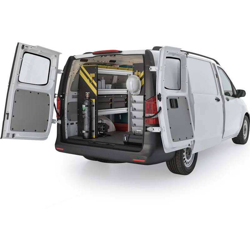 Ranger Design HVAC Van Shelving Package for Mercedes Metris All Wheelbase - Single Sliding Door Model MML-12 - Image 3