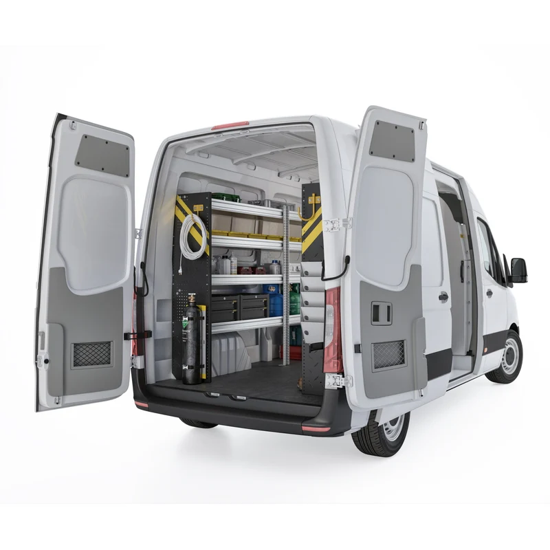 Ranger Design HVAC Van Shelving Package for Mercedes Sprinter 144" Wheelbase Model DHS-12 - Image 3