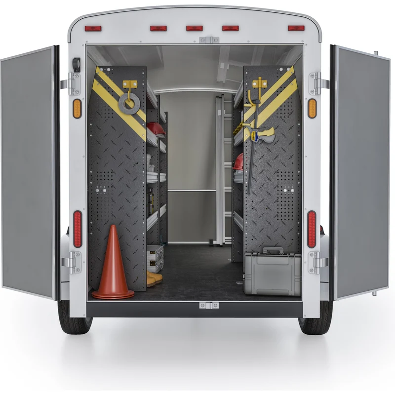 Ranger Design Mobile Service & Plumbing Van Shelving Package for 14' Box Truck-Enclosed Trailer Model BTL-16 - Image 8