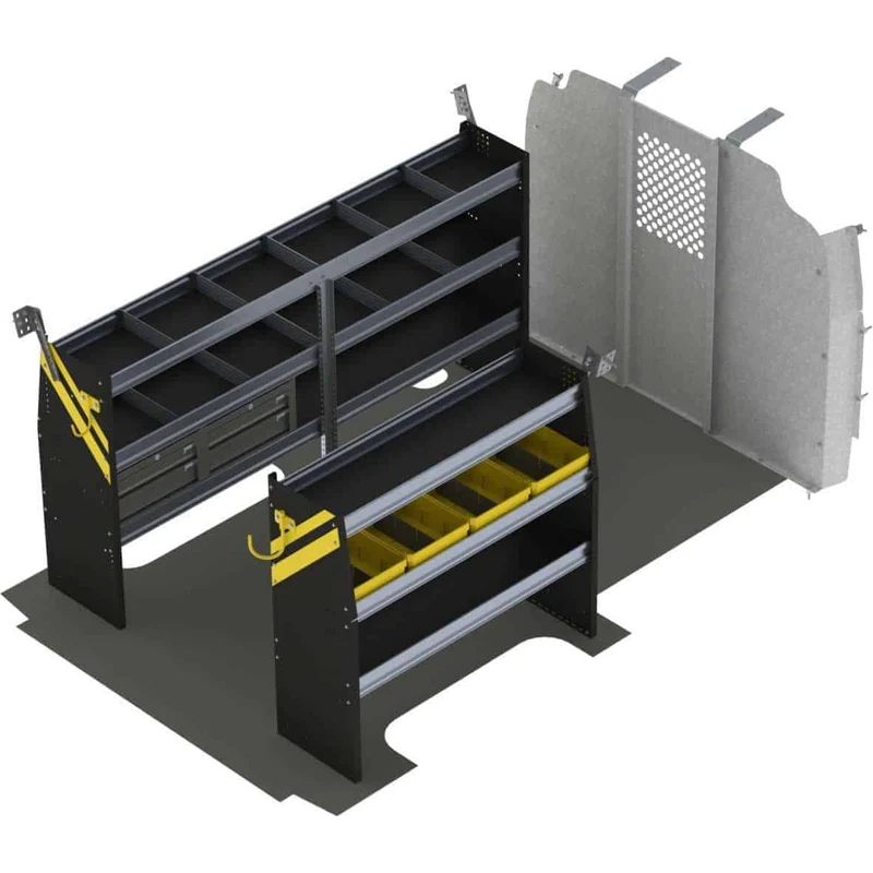 Ranger Design Mobile Service & Plumbing Van Shelving Package for Chevrolet Express 135" Wheelbase Model GSR-16
