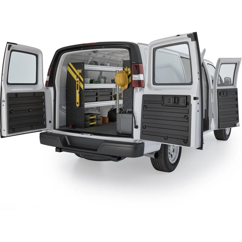 Ranger Design Mobile Service & Plumbing Van Shelving Package for Chevrolet Express 135" Wheelbase Model GSR-16 - Image 3