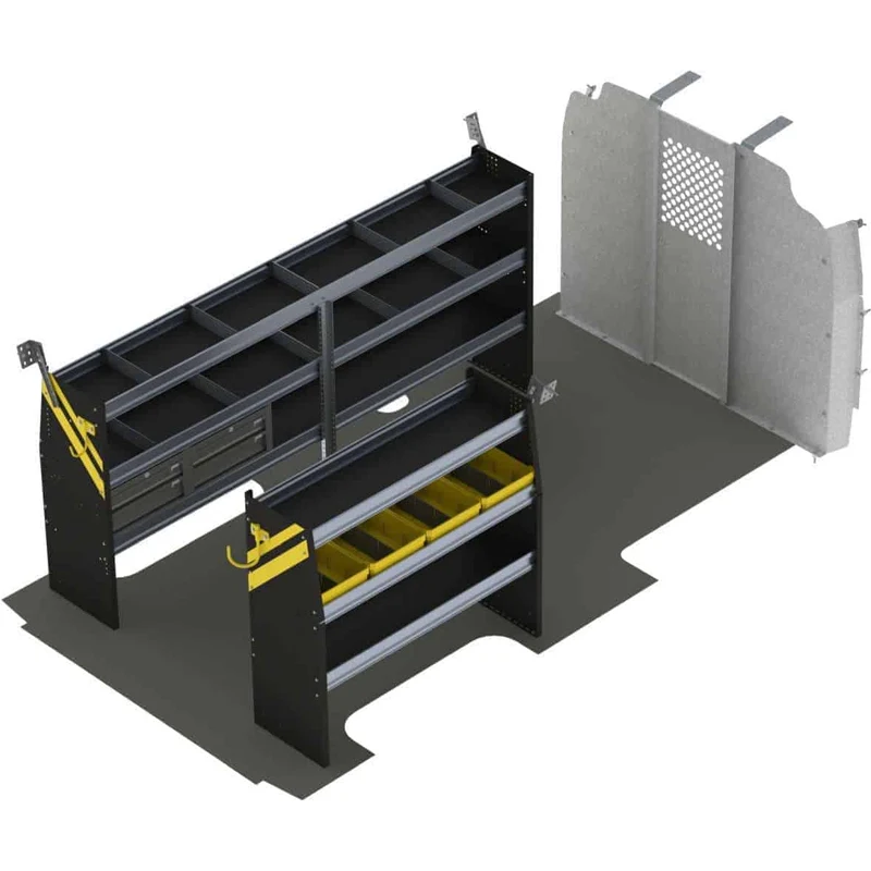 Ranger Design Mobile Service & Plumbing Van Shelving Package for Chevrolet Express 155" Wheelbase Model GSL-16