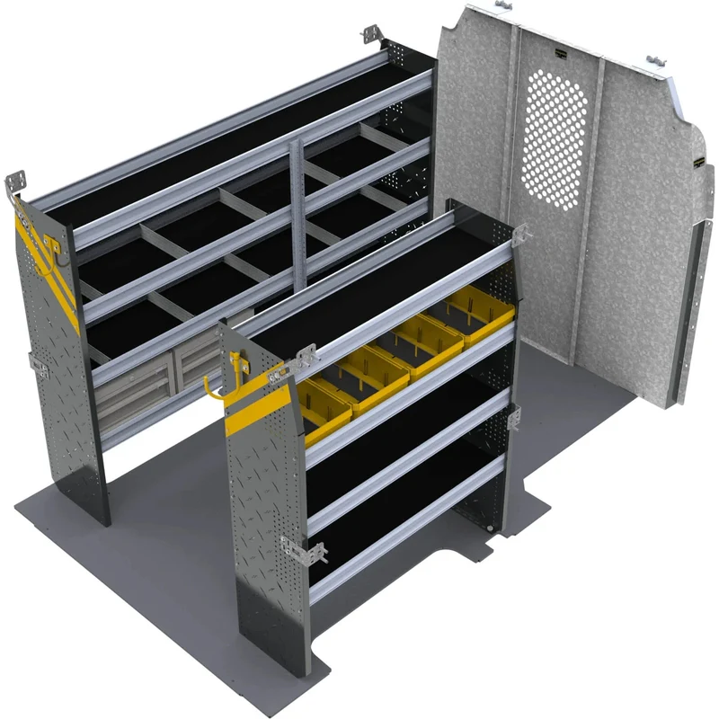 Ranger Design Mobile Service & Plumbing Van Shelving Package for Ford Transit Mid Roof 130" Wheelbase Model FTR-16