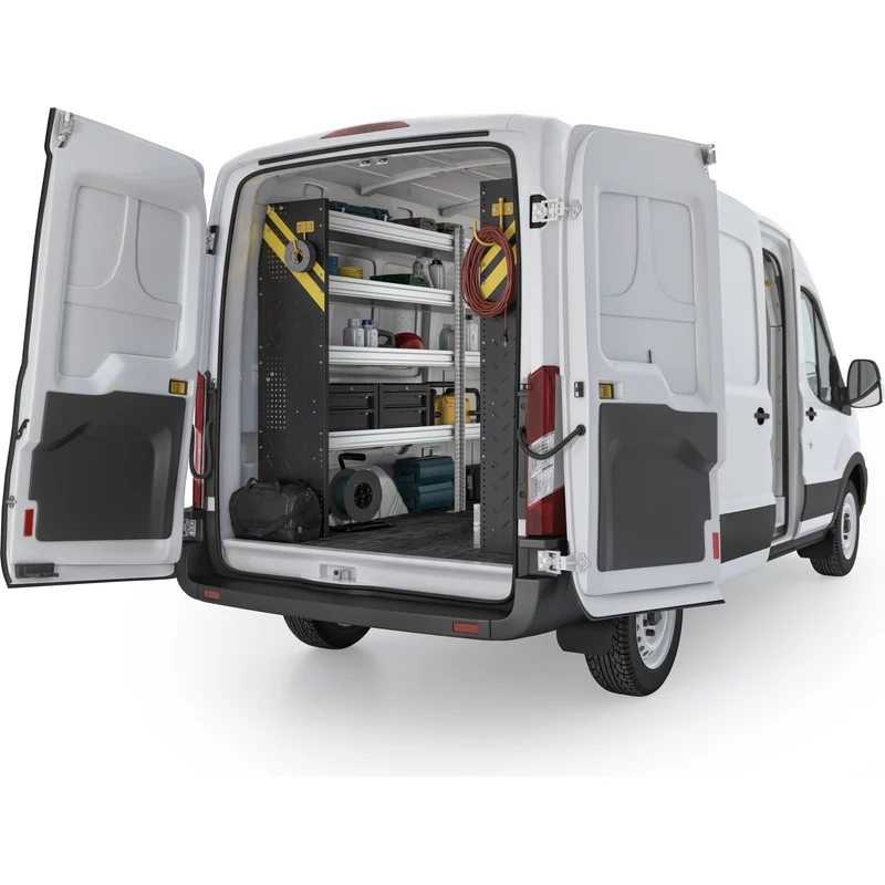 Ranger Design Mobile Service & Plumbing Van Shelving Package for Ford Transit Mid Roof 148" Wheelbase Model FTM-16 - Image 3