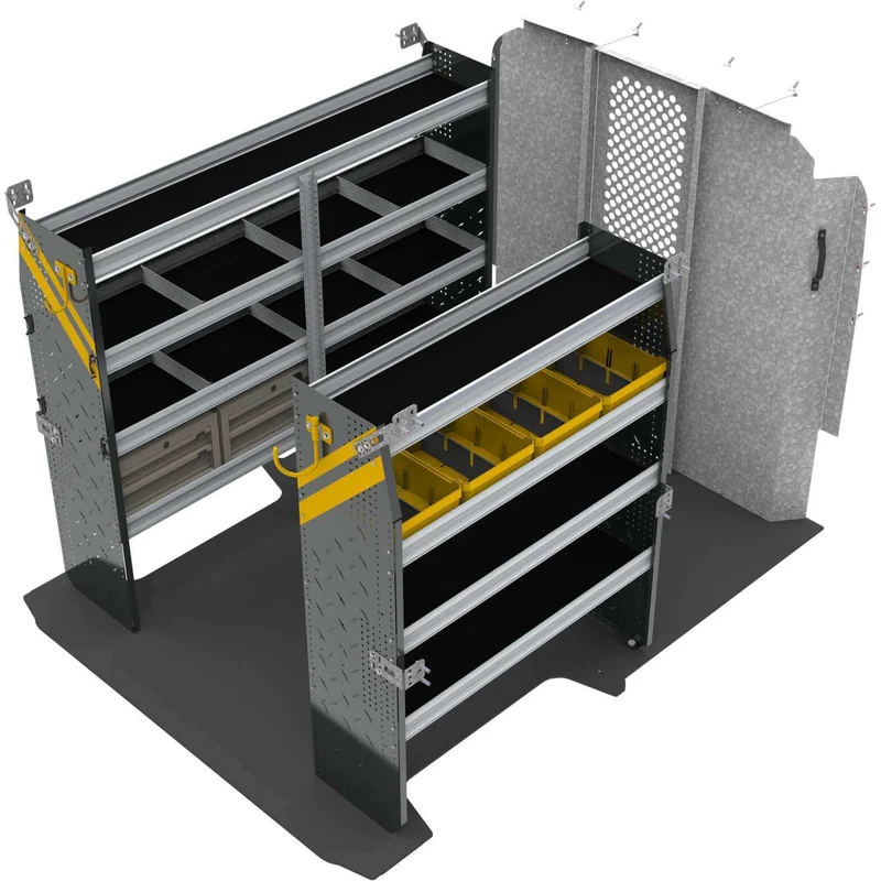 Ranger Design Mobile Service & Plumbing Van Shelving Package for RAM ProMaster - 118" and 136" Wheelbase Model RPS-16