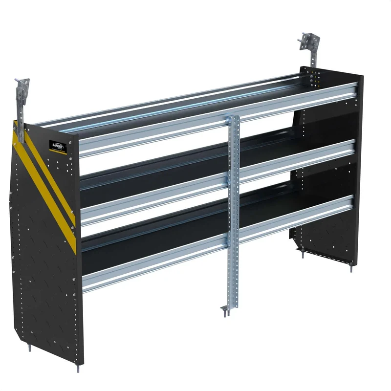 Ranger Design N4 3 Tray Steel Deep Van Shelving for Low Roof Vans 20"x84"x44.5" Model N4-DS84-3