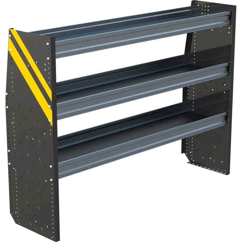Ranger Design N4 3 Tray Steel Van Shelving for Low Roof Vans 16"x60"x44.5" - 12 Bulk Pack Model N4-RS60-3x12