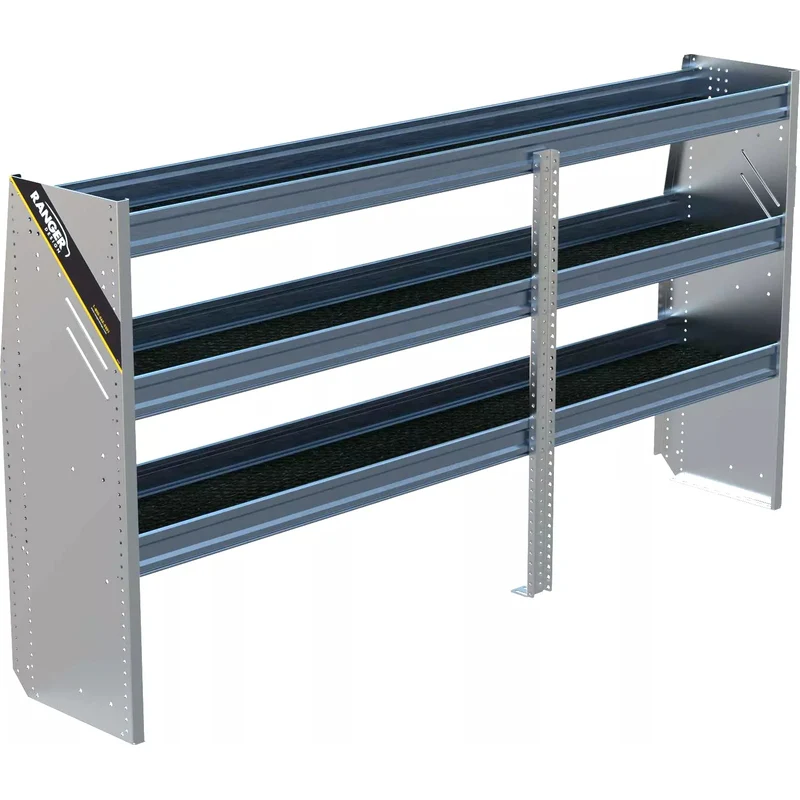 Ranger Design N4 Composite 3 Tray Aluminum Van Shelving for Low Roof Vans 16"x84"x44.5" Model N4-RA84-3C