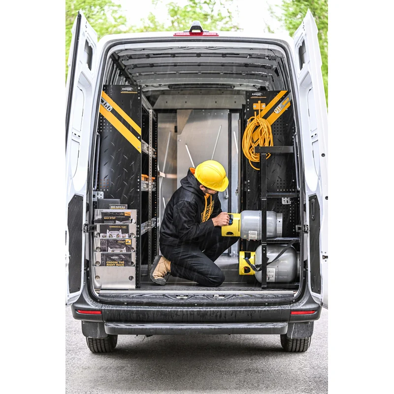 Ranger Design N5 4 Tray Steel Deep Van Shelving for High Roof Vans 20"x48"x62" Model N5-DS48-4 - Image 3