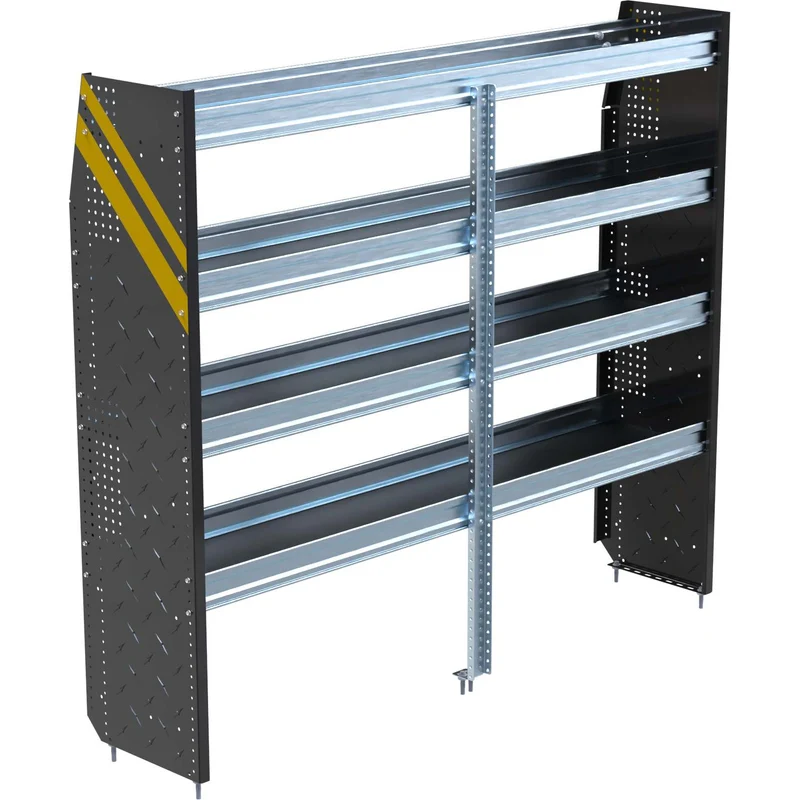 Ranger Design N5 4 Tray Steel Van Shelving for High Roof Vans 16"x72"x62" Model N5-RS72-4