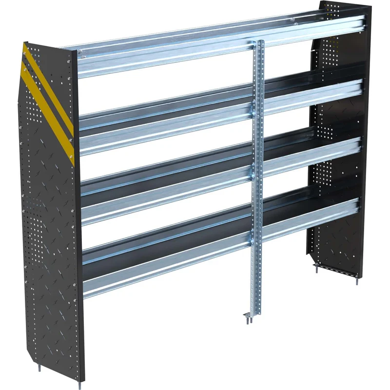 Ranger Design N5 4 Tray Steel Van Shelving for High Roof Vans 16"x84"x62" - 12 Bulk Pack - Model N5-RS84-4x12