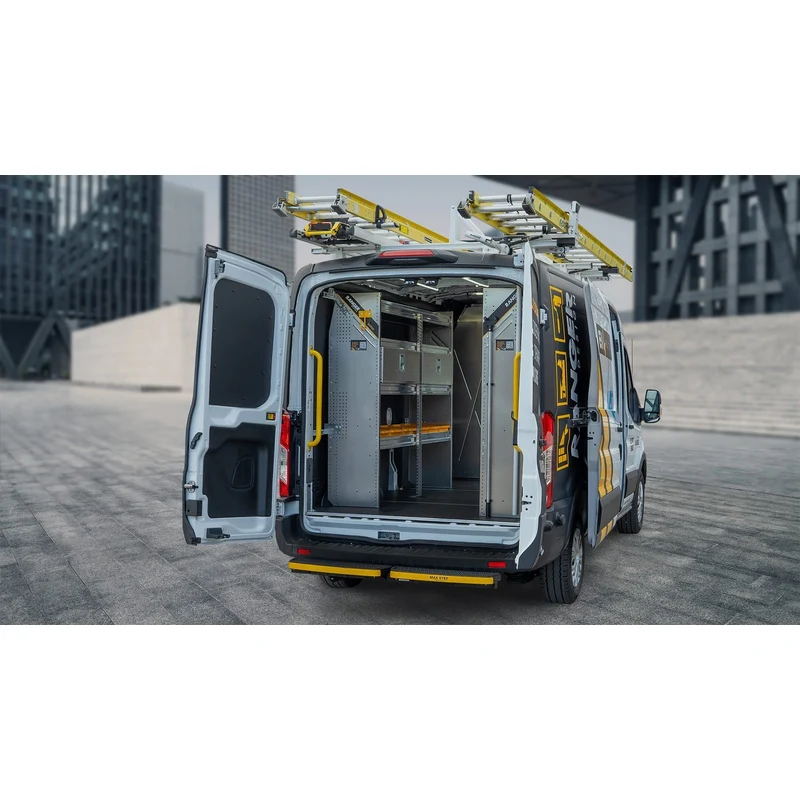 Ranger Design N5 Composite 4 Tray Aluminum Van Shelving for High Roof Vans 16"x36"x62" Model N5-RA36-4C - Image 6