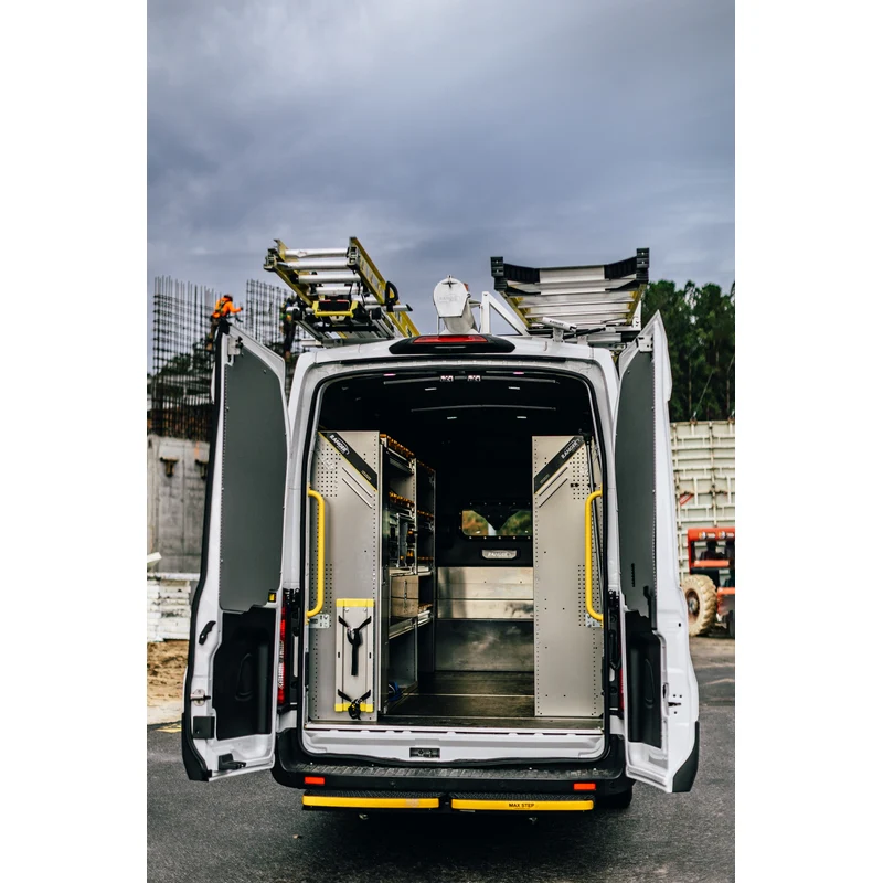 Ranger Design N5 Composite 4 Tray Aluminum Van Shelving for High Roof Vans 16"x60"x62" Model N5-RA60-4C - Image 4