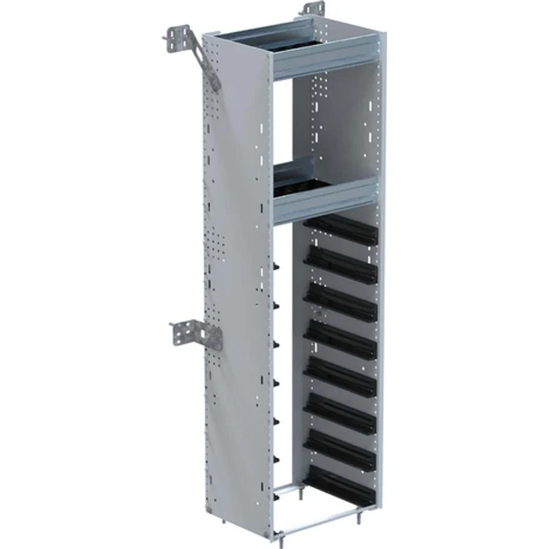Ranger Design Partskeeper Parts Organizer Composite Aluminum Storage Cabinet w/ 2 Shelves 14"x19"x62.5" - No Carry Cases Model C5-UPA00