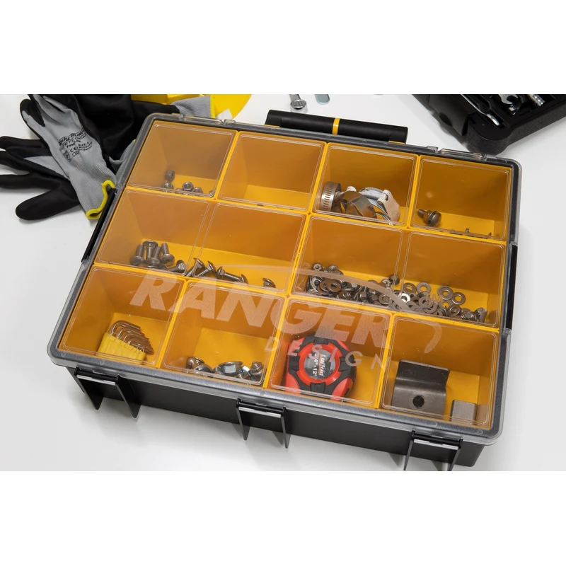 Ranger Design Partskeeper Plastic Parts Organizer Carry Case 13"x16.5"x4" Model 62-U5079 - Image 3