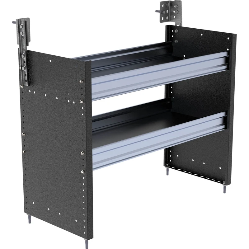 Ranger Design S2 Steel 2 Tray Square Back Van Shelving for Cargo Vans 16"x36"x26" Model S2-RS36-2