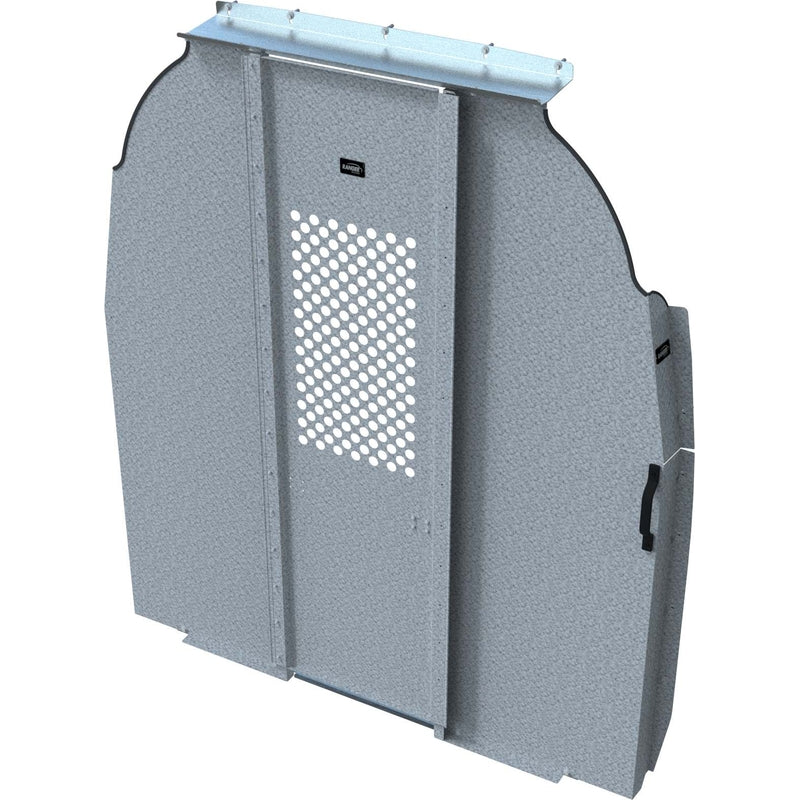 Ranger Design Steel Straight Door Partition for Mercedes Sprinter High Roof 144" & 170" Wheelbase - Swing Door w/ Perforated Window Model C30-DH