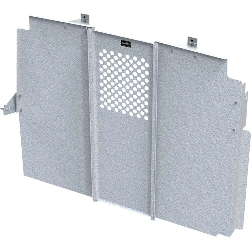 Ranger Design Steel Straight Door Partition for Nissan NV High Roof - No Access w/ Perforated Window Model C20-NH