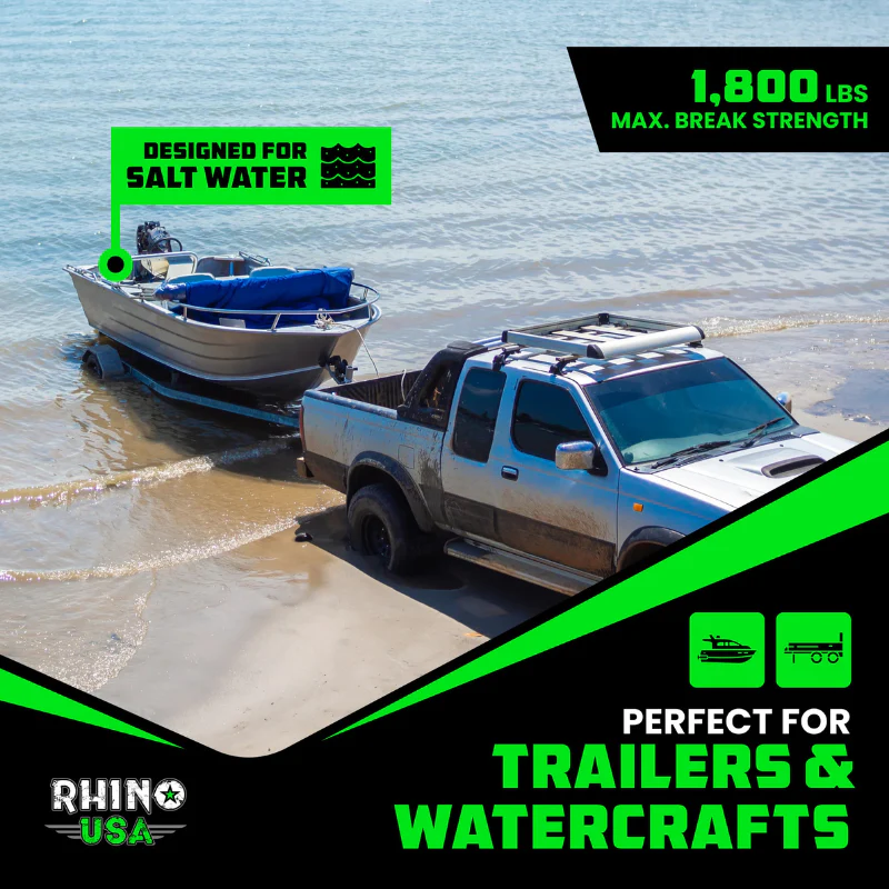 Rhino USA Retractable Transom Straps (2-Pack) Stainless Model TD-MSTR2X43-STNLS - Image 7