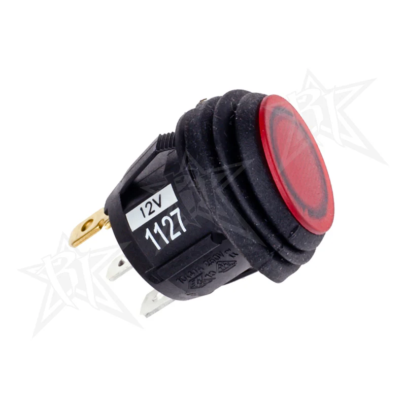 Rigid Industries 2 Position (On/Off) Rocker Switch, Red, Single Model 40191