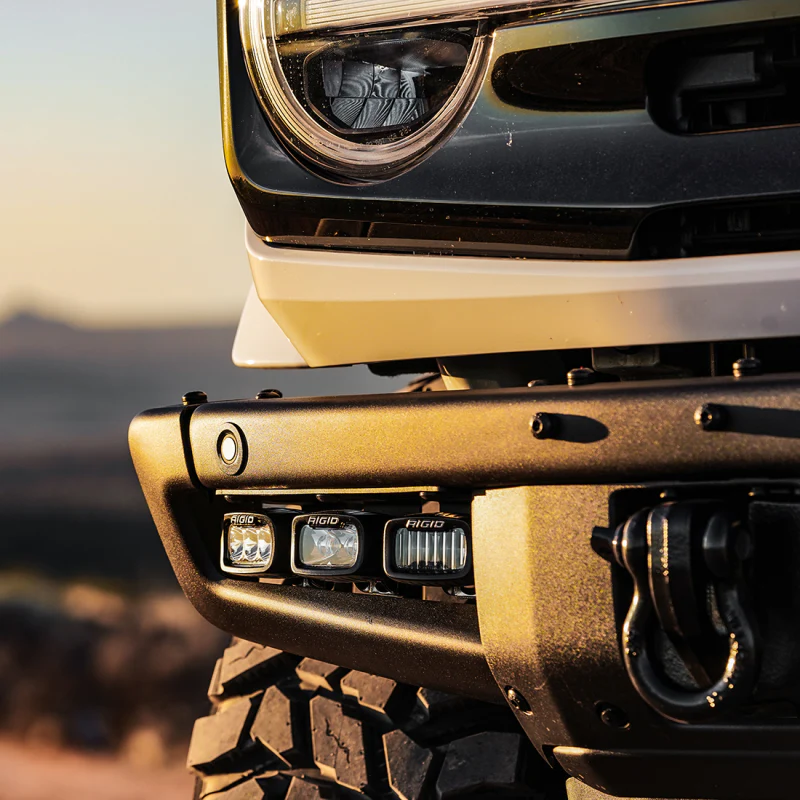 Rigid Industries 2021+ Bronco Mod Bumper Triple SAE SR-M Fog Light Kit Model 46731 - Image 5