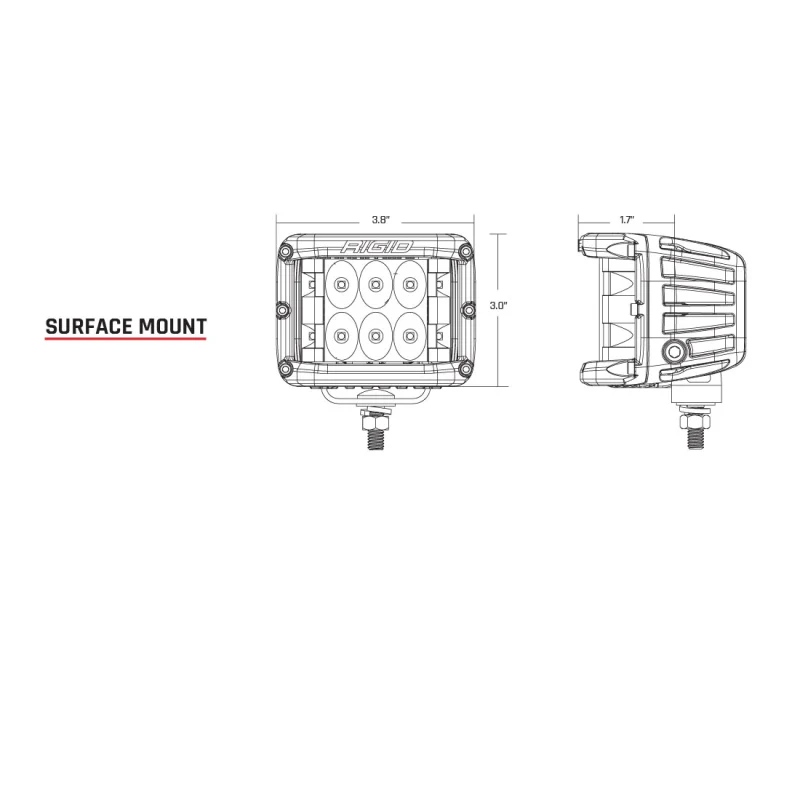 Rigid Industries D-SS Series A-Pillar Lighting Kit Model 46808 - Image 5