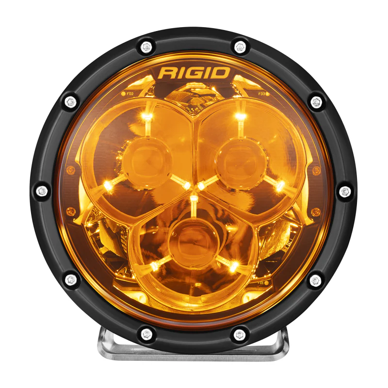 Rigid Industries 6 Inch 360-Series Laser Amber PRO with Precision Spot Optics and Amber backlight Model 36212 - Image 2