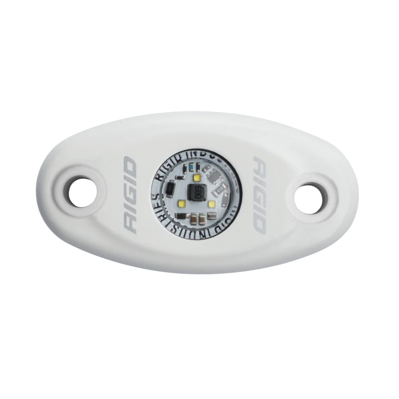 Rigid Industries A-Series LED Light, High Power, Cool White, White Housing, Single Model 480213 - Image 2