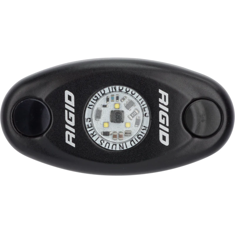 Rigid Industries A-Series LED Light, Low Power, Amber, Black Housing, Single Model 480343 - Image 2