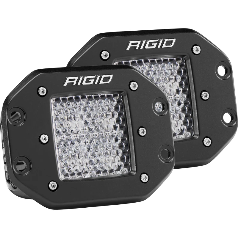 Rigid Industries D-Series PRO LED Light, Diffused Lens, Flush Mount, Pair Model 212513 - Image 2