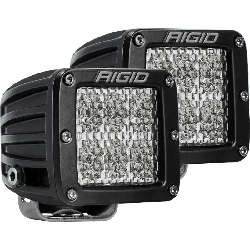 Rigid Industries D-Series PRO LED Light, Flood Diffused, Surface Mount, Black Housing, Pair Model 502513 - Image 2