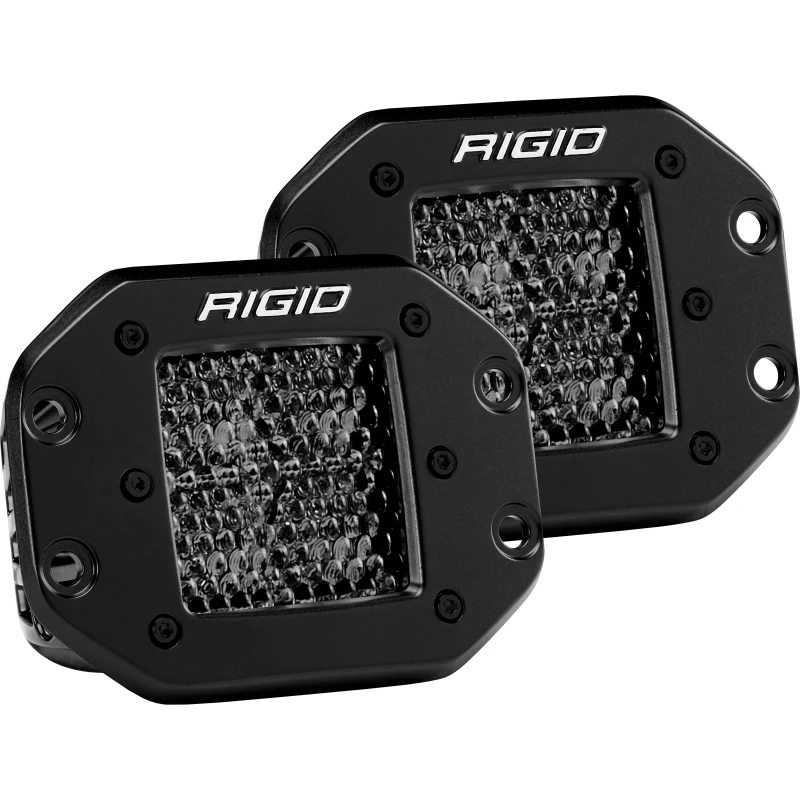 Rigid Industries D-Series PRO Midnight Edition, Spot Diffused, Flush Mount, Pair Model 212513BLK - Image 3