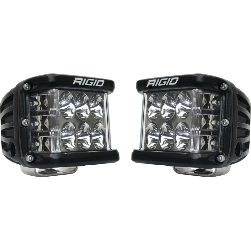 Rigid Industries D-SS PRO Side Shooter, Driving Optic, Surface Mount, Black Housing, Pair Model 262313