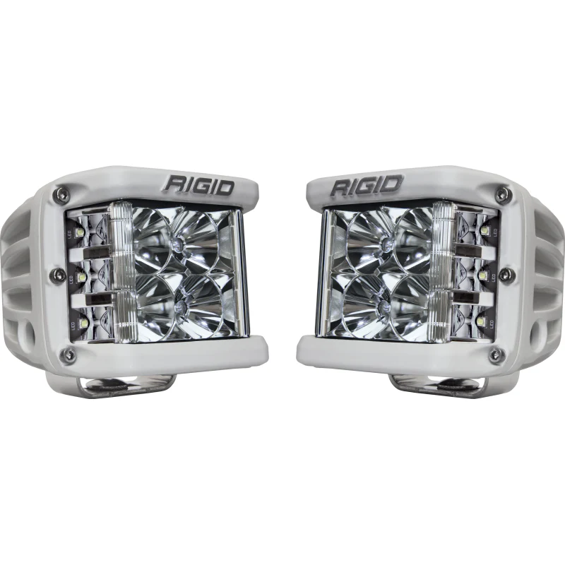 Rigid Industries D-SS PRO Side Shooter, Flood Optic, Surface Mount, White Housing, Pair Model 862113 - Image 2