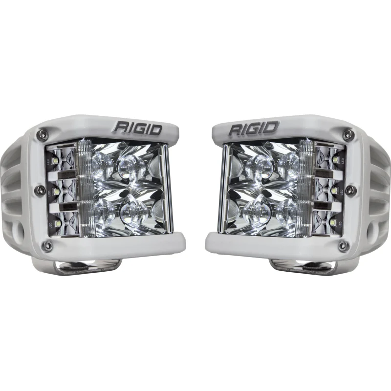 Rigid Industries D-SS PRO Side Shooter, Spot Optic, Surface Mount, White Housing, Pair Model 862213