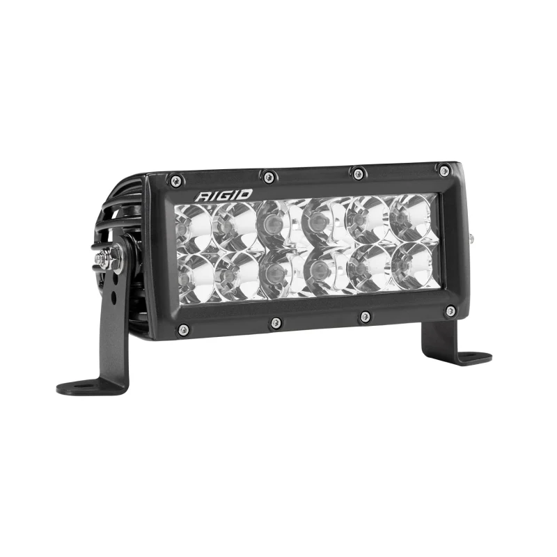 Rigid Industries E-Series PRO LED Light, Spot/Flood Optic Combo, 6 Inch, Black Housing Model 106313