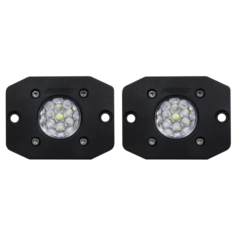 Rigid Industries Ignite Back-Up Kit, Diffused Lens, Flush Mount, Black Housing, Pair Model 20641 - Image 2